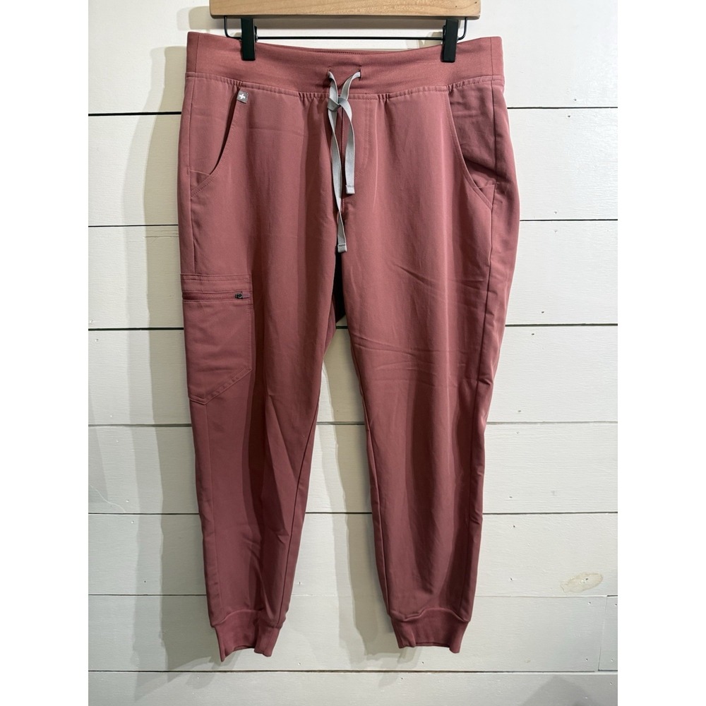 FIGS Zamora Mauve Pink Jogger Scrub Pants Womens Medium Petite Medical